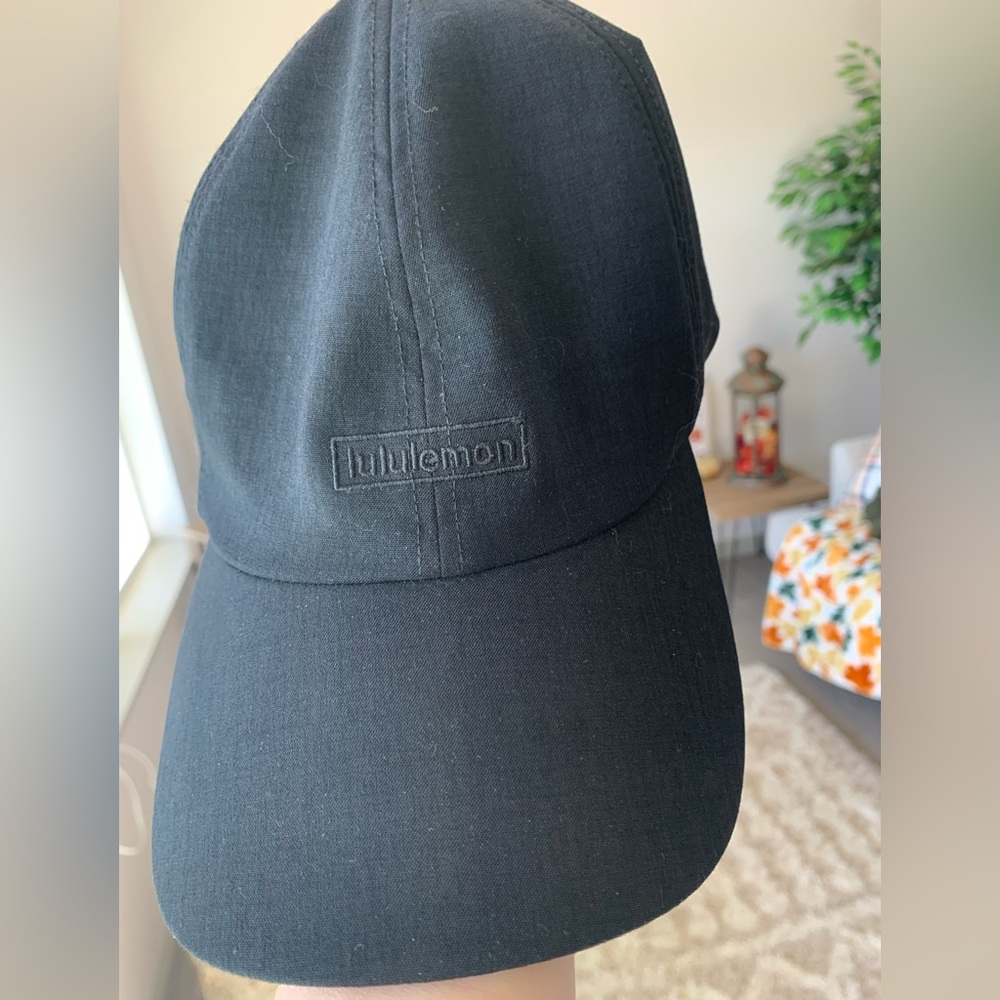Black Lululemon Baller Hat Soft Embroidered
